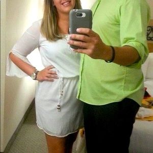 Lilly Pulitzer XL white beaded dress